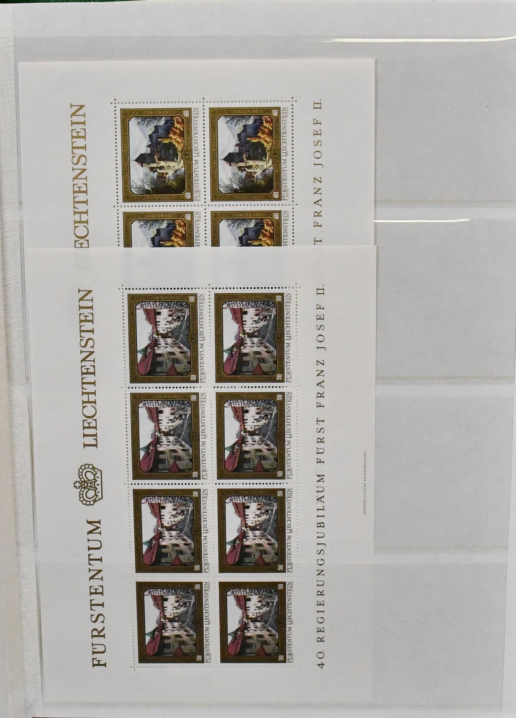 Los 8282 - Liechtenstein, 1978/1988, postfrische Sammlung von über 200 versch. Bögen, dabei eine Vielzahl kpl. Sätze, guter Kleinbogen der Nr. 734 usw. Mi. 5700,-