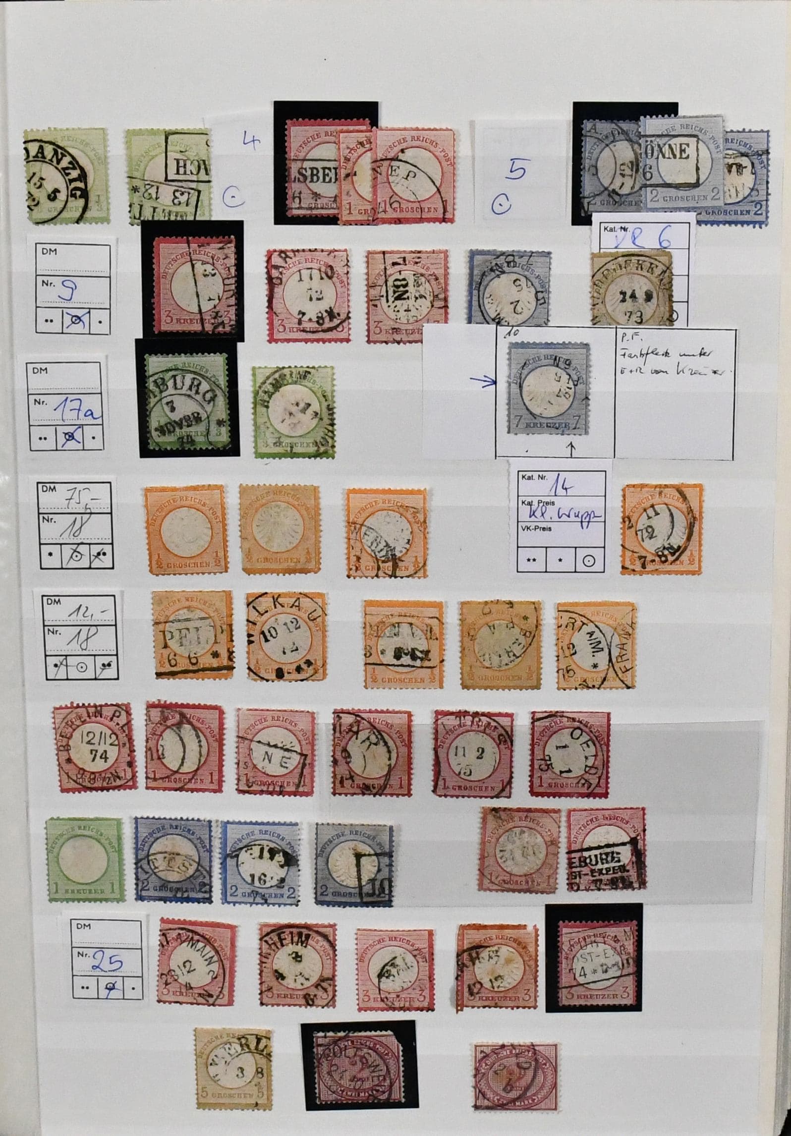 Los 6926 - Deutsches Reich, 1872-1945, enormer Lagerbestand in beiden Erhaltungen in drei dicht gesteckten Alben, dabei Kaiserreich mit Brustschilden, Pfennig/e und Krone/Adler teils mit Farben, viel Germania und Infla, sowie 3. Reich mit u.a. postfr. Markenheftchen 36.2 und 40 (alleine zus. Mi. 900,-), ferner Dienst und etwas Kolonien, hoher KW und sicher Fundgrube