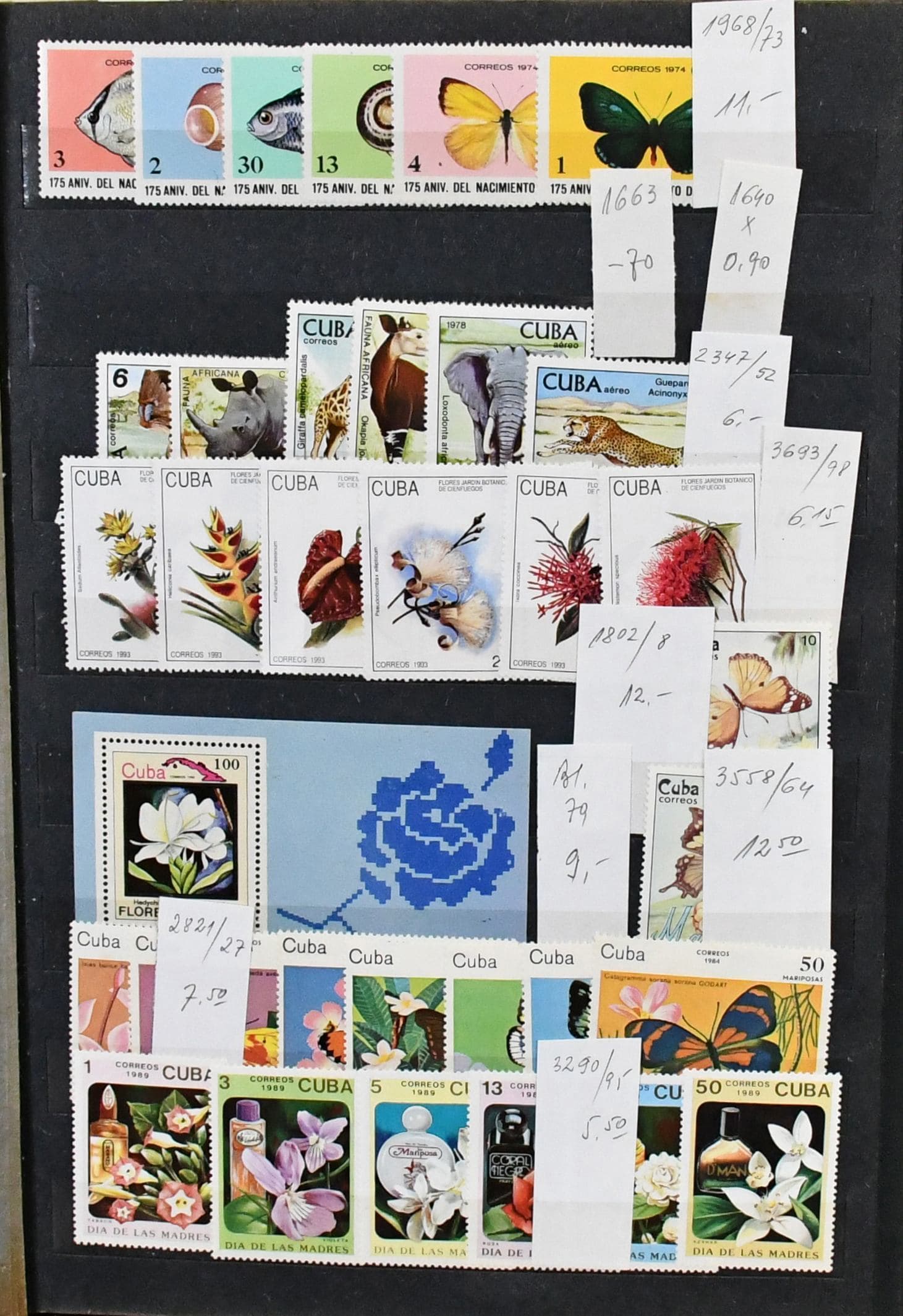 Los 6404 - Flora und Fauna, meist postfrische Slg. im Album, dabei "Vögel", "Fische", "Affen", "Katzen", "Orchideen" usw., viele versch. Länder vertreten
