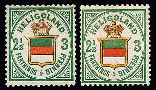 Los 1112 - 3 Pfg., beide Auflage als ungebrauchte Prachtstücke, je Fotoexp. Schulz. Seltene und unterbewertete Marken! Mi. 480,-