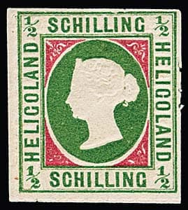 Los 1091 - 1/2 Sch. grün/rosa, der geschnittene Berliner Neudruck von 1879 ungebraucht, Auflage nur 800 Ex.!