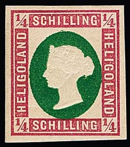 Los 1104 - 1/4 Sch. rosa/grün, der Berliner Neudruck von 1879 in der seltenen geschnittenen Variante (Auflage nur 800 Ex.)
