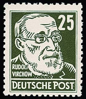Los 3658 - 25 Pfg. Köpfe in guter Variante postfrisch, Attest Ruscher. Mi. 1000,-